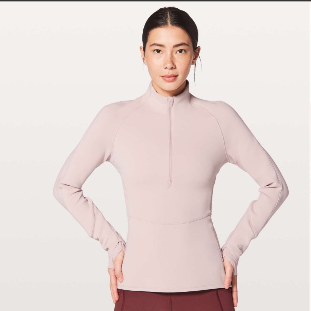 NWOT Lululemon weather or not jacket in porcelain pink. Never worn